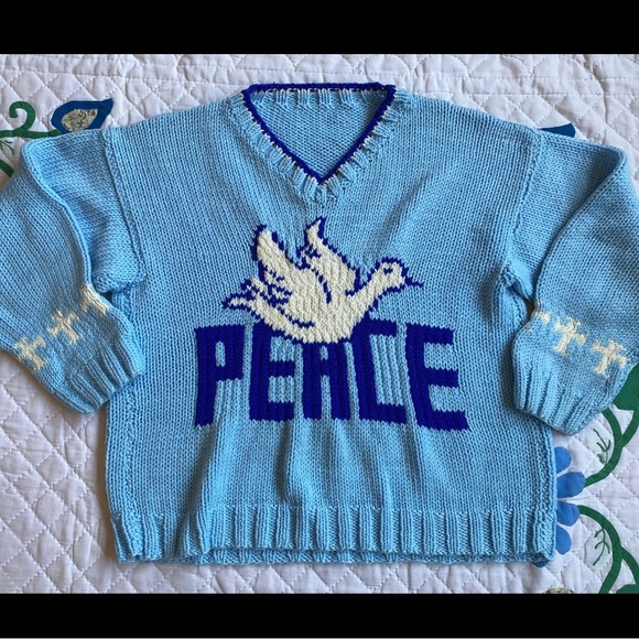 VINTAGE 70s Knit Pullover - Picture 5 of 8